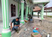 Sambut Ramadhan, Kodim 0108/Agara Cat Masjid Terdampak Bencana