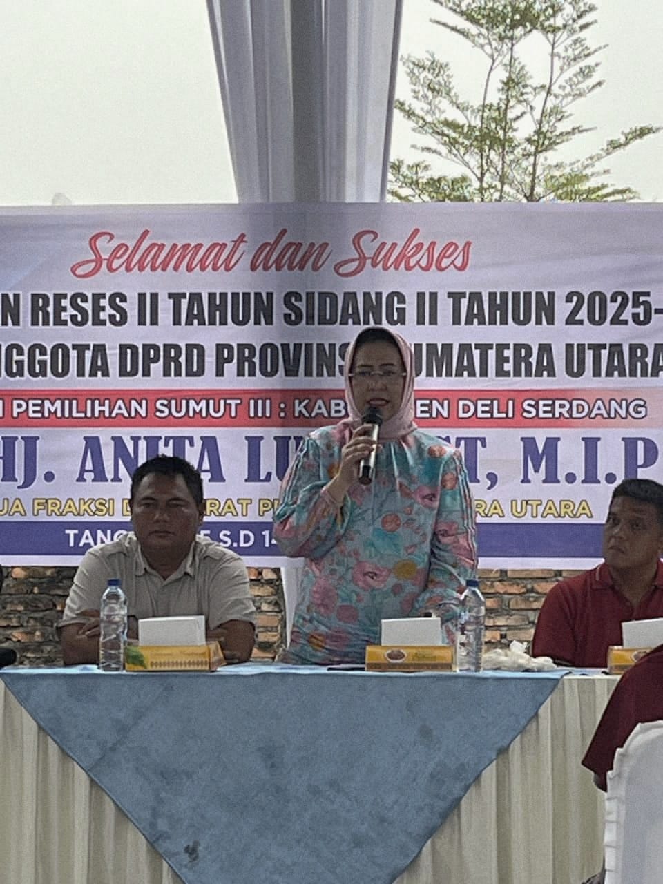 Anggota DPRD Sumut Hj. Anita Lubis Serap Aspirasi Warga Desa Pasar VI Kualanamu