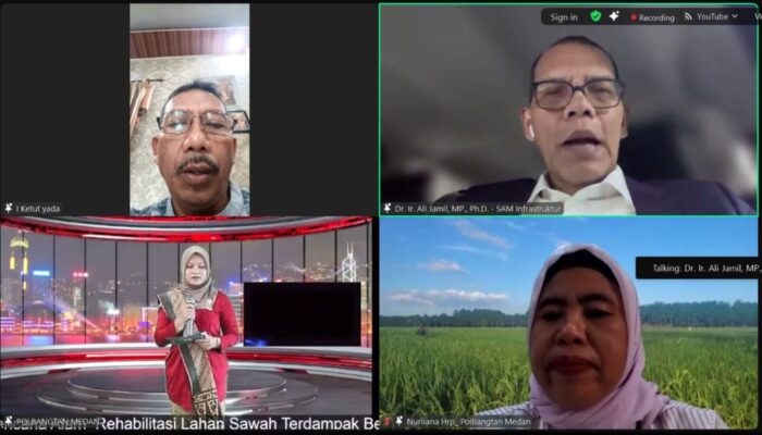 Jaga Ketahanan Pangan Nasional, Pemerintah Dorong Rehabilitasi Sawah Terdampak Bencana