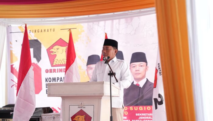 HUT Partai Gerindra Ke 18, Wabup Deliserdang: Kompak Bergerak Memberi Dampak Kepada Masyarakat