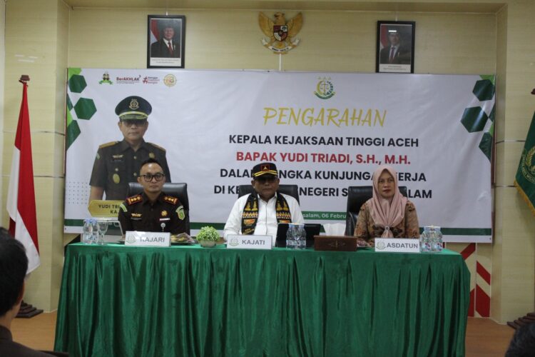 Kunker Kajati Aceh ke Subulussalam Dorong Penguatan Penegakan Hukum