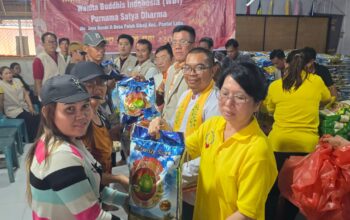 Yayasan Purnama Satya Dharma dan WBI Pantai Labu Gelar Baksos Imlek 2026