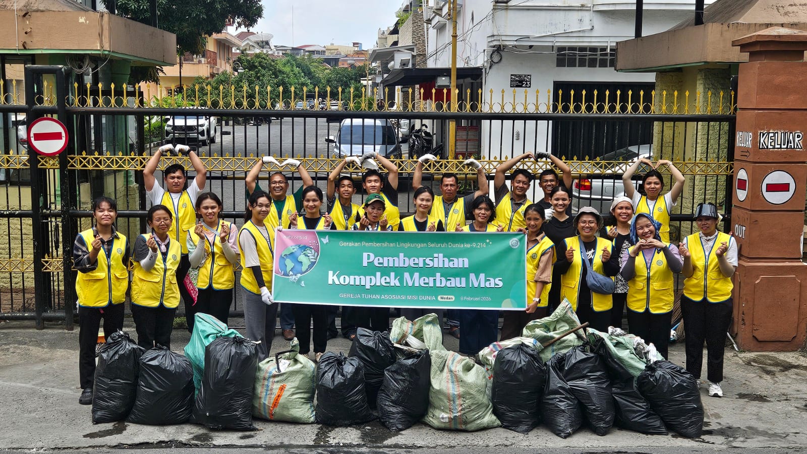 Aksi Bersih Lingkungan Di Medan Kumpulkan 90 Kg Sampah