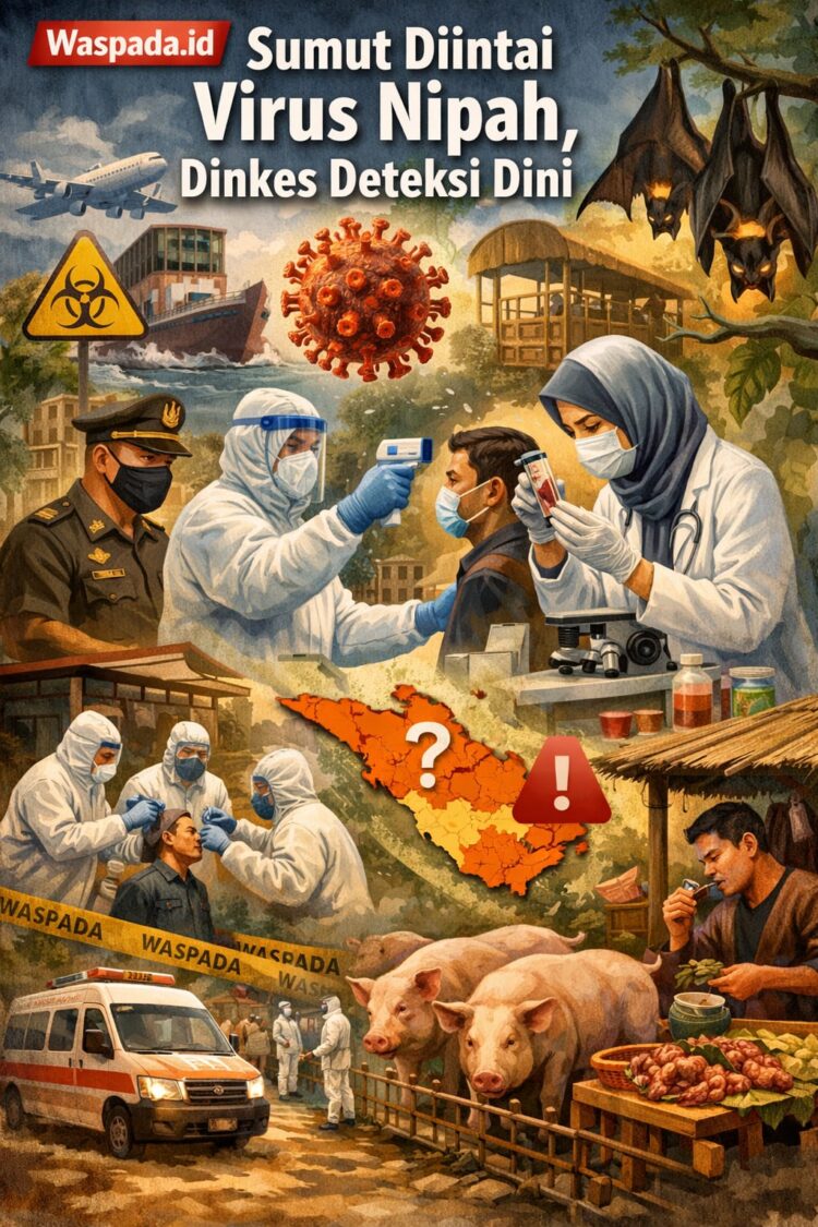 Sumut Diintai Virus Nipah, Dinkes Deteksi Dini