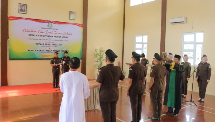 Kejari Abdya Lengkapi Pos Strategis, Tiga Kasi Baru Ditekankan Kerja Nyata dan Integritas