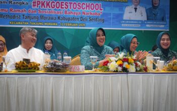 PKK Go to School Methodist Tanjungmorawa, Ny. Jelita Asri Ludin Tambunan: Siswa Harus Berani Tolak Narkoba