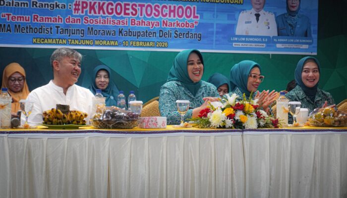 PKK Go to School Methodist Tanjungmorawa, Ny. Jelita Asri Ludin Tambunan: Siswa Harus Berani Tolak Narkoba