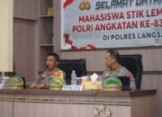 Kapolres Langsa Buka Dan Terima Dianmas Mahasiswa STIK Angkatan 83