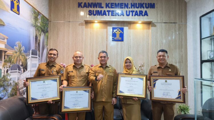 Pemko Binjai Raih Empat Penghargaan di Bidang Hukum dari Kementerian Hukum Wilayah Sumut