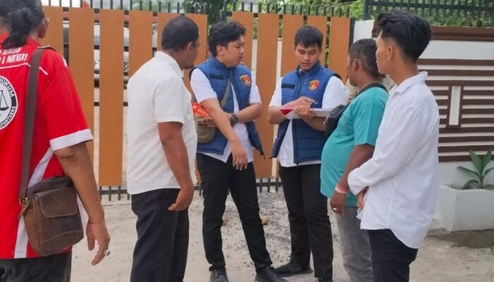 Polres Tapanuli Tengah Cek TKP Dugaan Penganiayaan Wartawan di Rumah Dinas Bupati