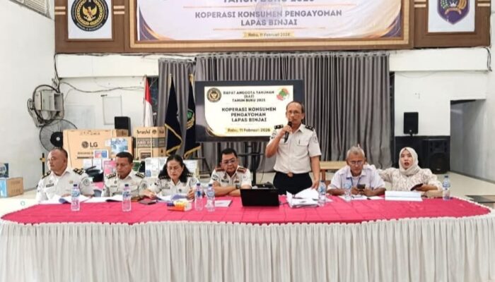 Perkuat Transparansi dan Kesejahteraan Anggota, Koperasi Lapas Kelas IIA Binjai Gelar RAT