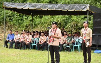Sekda Buka Jambore Cabang Pramuka Penggalang Tingkat Kabupaten Madina
