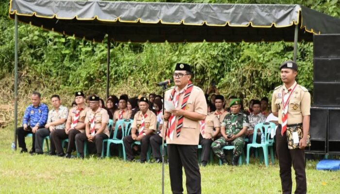 Sekda Buka Jambore Cabang Pramuka Penggalang Tingkat Kabupaten Madina