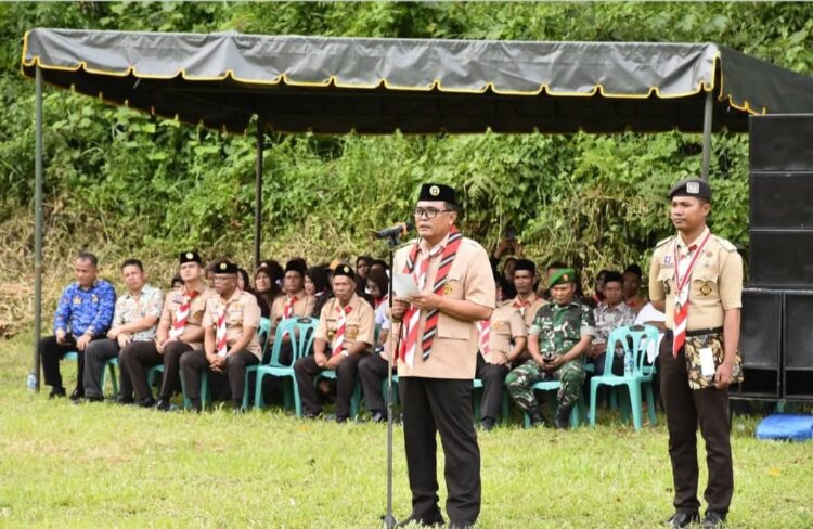 Sekda Buka Jambore Cabang Pramuka Penggalang Tingkat Kabupaten Madina