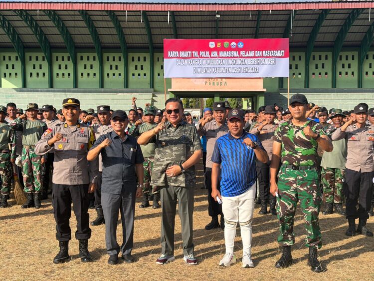 Wujudkan Lingkungan Bersih di Agara, Mahasiswa STIK Angkatan 83/WPS Ikut Serta Karya Bakti