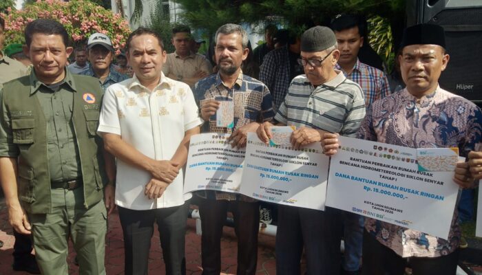 BNPB RI Salurkan Bantuan Perbaikan 1.275 Rumah Korban Banjir di Lhokseumawe