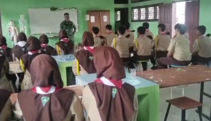 Ramil 04 Susoh Kodim 0110/Abdya Dukung Pembinaan Karakter Lewat Aksi Sosial Pelajar