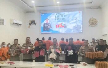 Polres Madina Amankan 18 Tersangka Narkoba dan Ribuan Gram Bahan Terlarang Selama Januari 2026
