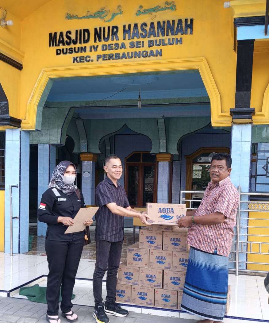 PT SJA Salurkan 200 Dus Air Mineral Ke-13 Masjid Dan Mushalla Jelang Ramadhan