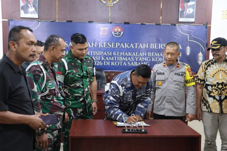 Polres Sabang Gelar Sosialisasi dan Kesepakatan Bersama Antisipasi Kenakalan Remaja Tahun 2026