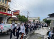 SMAN 3 Seunagan Gelar Jalan Sehat