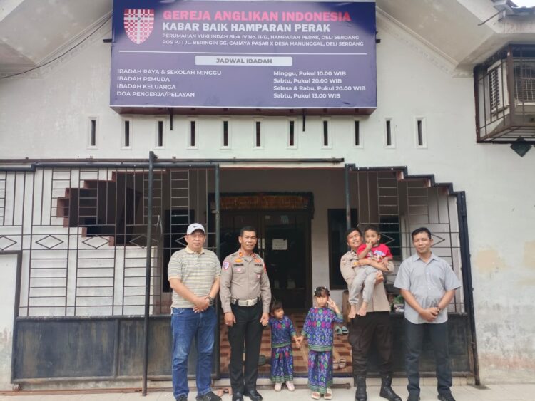 Polres Pelabuhan Belawan Patroli Pengamanan Gereja, Cegah Gangguan Kamtibmas