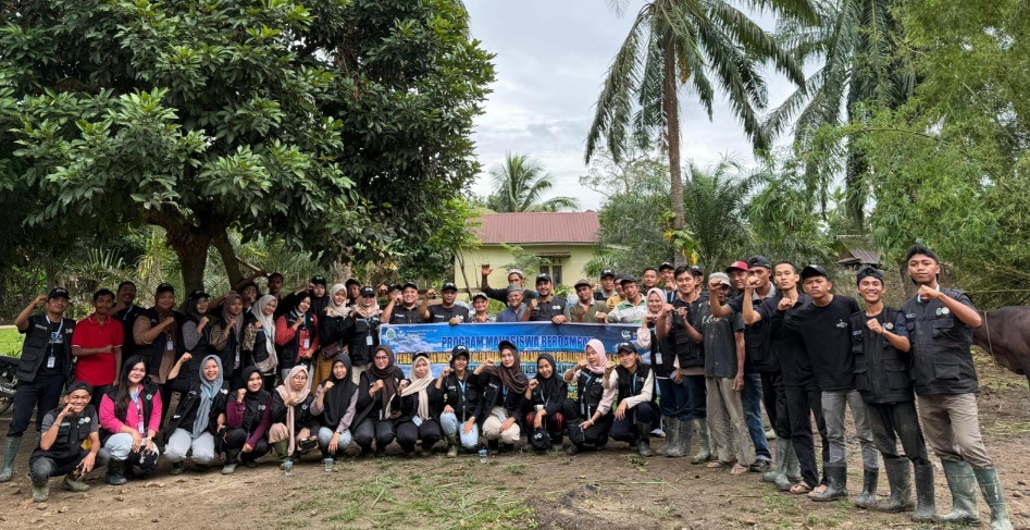 Didanai Kementerian, 51 Mahasiswa Unsam Dampingi Dua Poktan Pulihkan Pertanian Pascabanjir