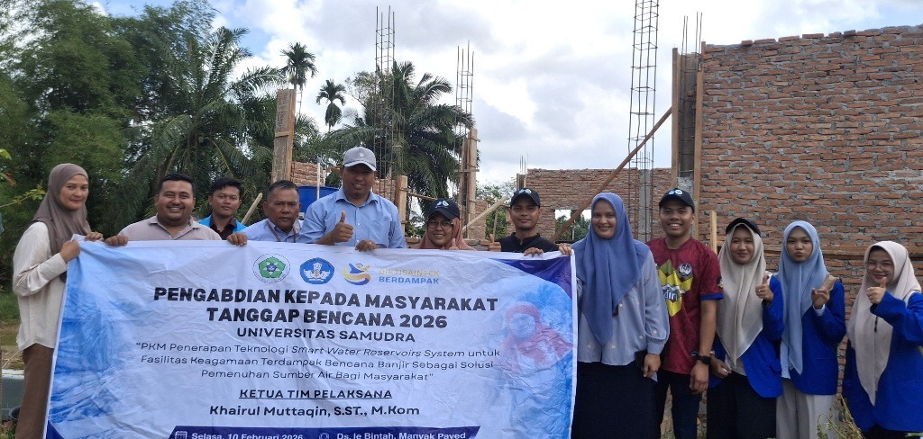 Tim Dosen PKM Unsam Hadirkan Smart Water Reservoirs System Bagi Meunasah Terdampak Banjir Di Ie Bintah