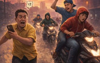 Komplotan Begal Remaja Gasak Honda Beat di Tanjung Morawa