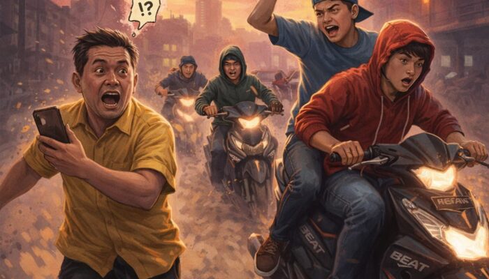 Komplotan Begal Remaja Gasak Honda Beat di Tanjung Morawa