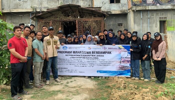 Solusi Air Bersih Pascabanjir, 50 Mahasiswa DPM Unsam Terapkan Teknologi Smart Water Hybrid System Di Pesisir Aceh
