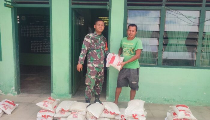 Kodim 0108/Agara Salurkan Bantuan Beras Dan Belanga Ke Masyarakat Terdampak Bencana