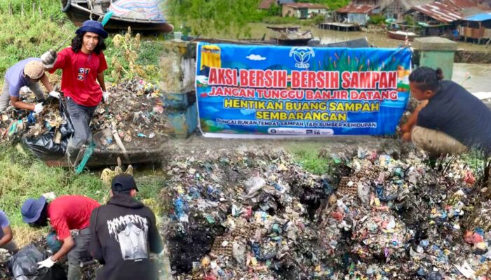 Waspada Ancaman Banjir, Hampir 1 Ton Sampah Di Bawah Sungai Titi Nagur Dikumpulkan