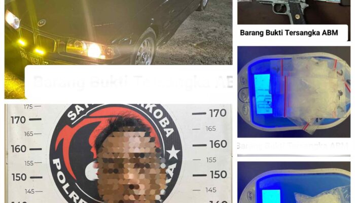 Naik BMW Bawa Pistol, Pria Batubara Dibawa Ke Sel Polres