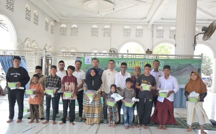KWPSI Salurkan Daging Meugang untuk Anak Yatim Korban Pidie Jaya