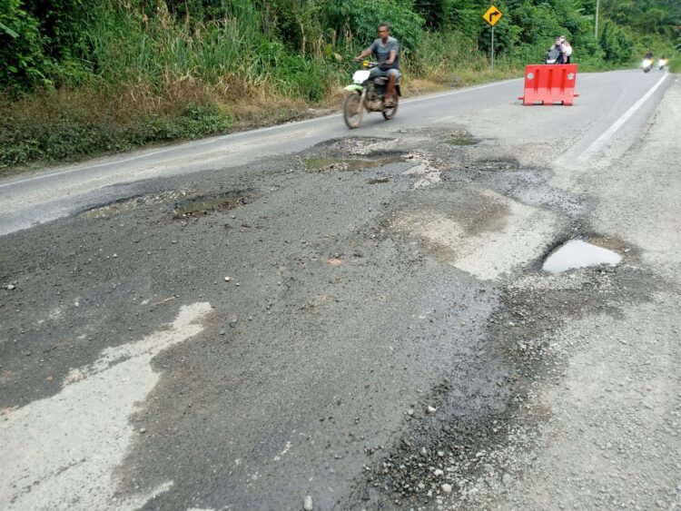 Kerusakan Jalan Nasional di Siabu: Kasat Lantas Surati BBJN untuk Segera Diperbaiki