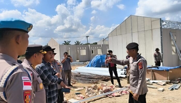 Kapolda Aceh Tinjau Progres Pembangunan Huntap Di Aceh Tamiang