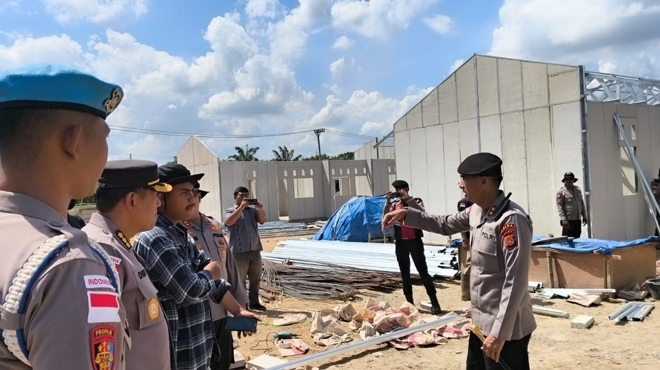 Kapolda Aceh Tinjau Progres Pembangunan Huntap Di Aceh Tamiang