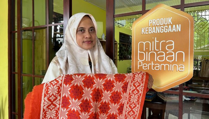 Reihani Tenun Batik Batak Melayu Mitra Binaan Pertamina, Jadi Simbol UMKM Naik Kelas