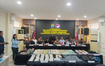 100 Hari Pemberantasan Narkoba, Polrestabes Medan Ungkap 526 Kasus Dengan 718 Tersangka