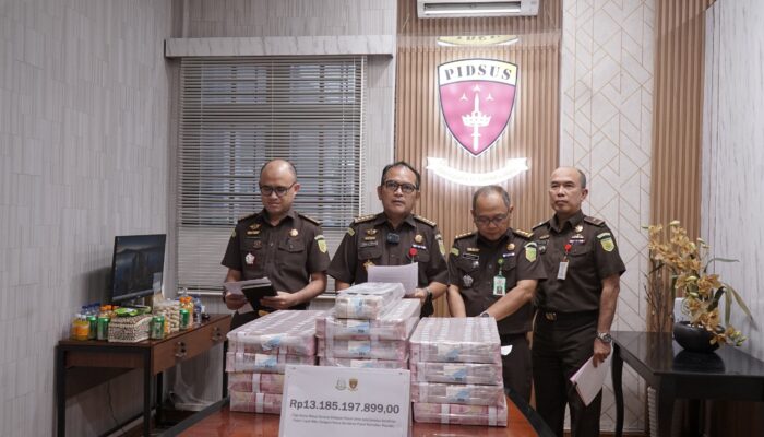 Kejati Sumut Terima Pengembalian Kerugian Negara Rp13,18 Miliar Kasus Korupsi Waterfront City Pangururan