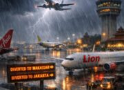 Hujan Deras Hantam 5 Penerbangan di Bandara Ngurah Rai, Ada yang Dialihkan ke Makassar dan Jakarta