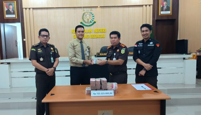 Kejari Sergai Eksekusi Uang Pengganti Korupsi Kredit Bank