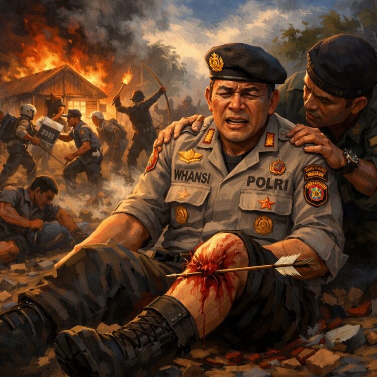 Kapolres Tual Tertembak Panah Saat Melerai Bentrok Antar Desa di Maluku