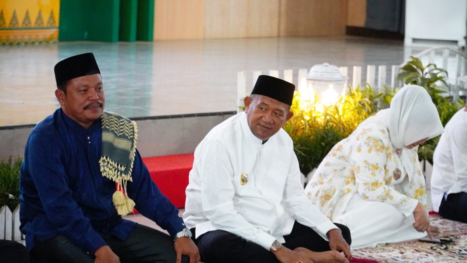 Berbuka Puasa Bersama Jajaran Pemkab Langkat, Bupati Syah Afandin Lepas Tim Safari Ramadhan 1447 H