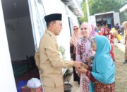 Asa 186 KK Huntara Simarpinggan Sambut Bupati Dan Ketua TP PKK Tapsel