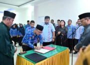 Rahmat Marzuki Nasution Resmi Dilantik Jadi Sekda Kota Padangsidimpuan, Bersama Puluhan Pejabat