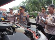 Menjelang Operasi Ketupat Toba 2026, Kapolres Binjai Cek Kesiapan Kendaraan Dinas