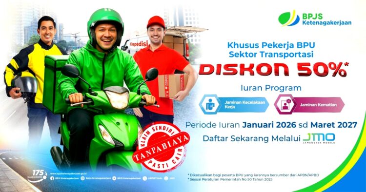 BPJS Ketenagakerjaan Berikan Diskon 50% Untuk Iuran Peserta BPU