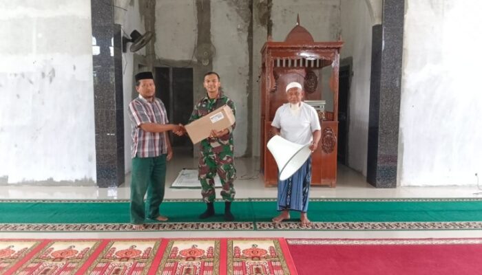 Kodim 0108/Agara Beri Bantuan Speaker Dan Toa Masjid